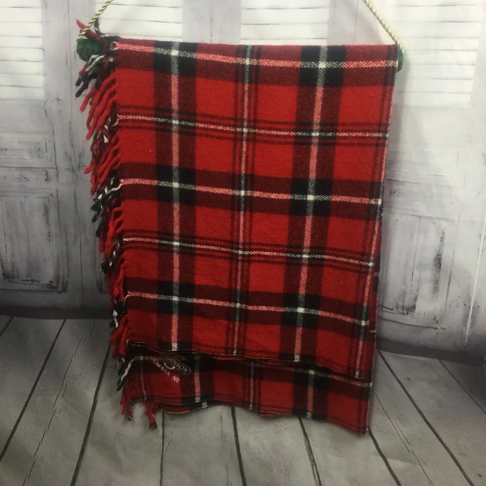 Faribault Mills Stewart Plaid Throw Blanket